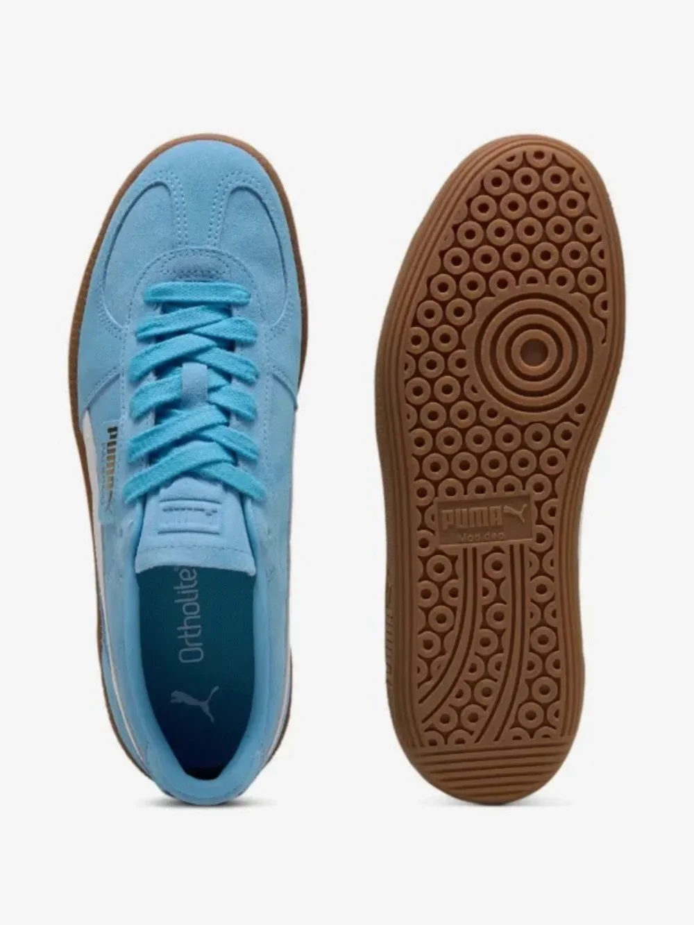 NEW PUMA Palmero Trainers, Light Blue Sneakers